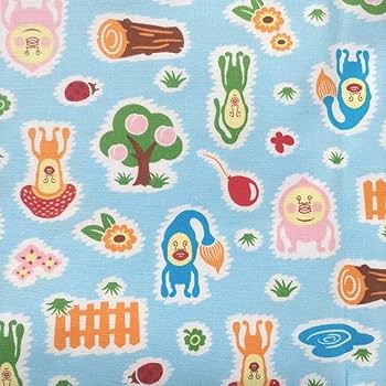 こびとづかん Amazon.co.jp: こびとづかん 生地 布 50㎝ ハギレ オックス生地